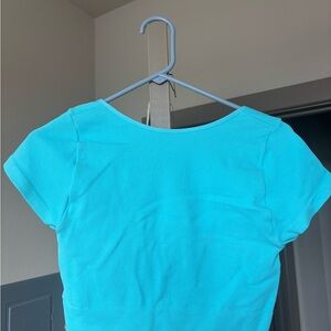 Aerie Turquoise Crop Top